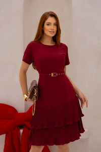 Vestido Plissado Camila