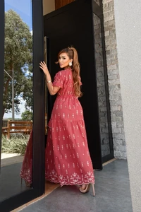 Vestido Longo Celeste