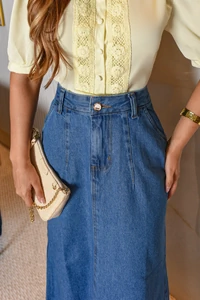 Saia Jeans Juliana