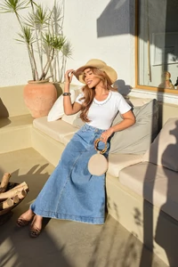 Saia Jeans Camile