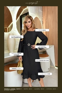 Vestido Babados Tereza