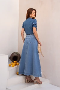 Blusa Jeans Coração