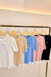 T-shirt Perólas Sofia