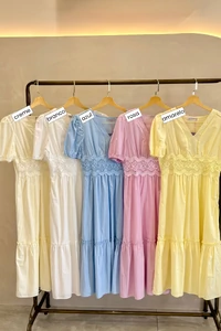 Vestido Bordado Midi Selena