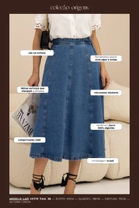 Saia Jeans Marisa