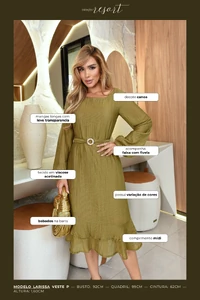 Vestido Babados Tereza