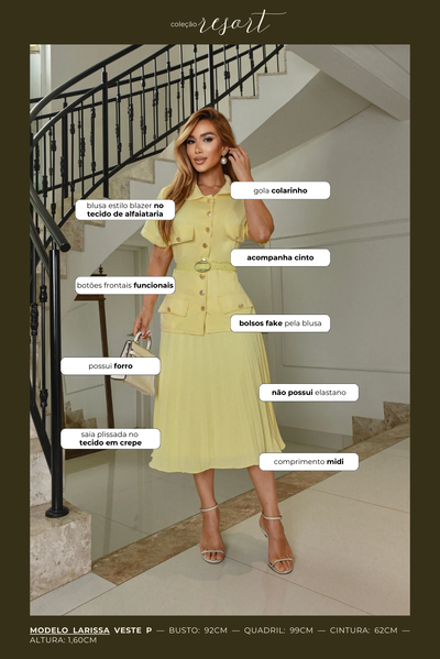 FotoConjunto Plissado Angelica