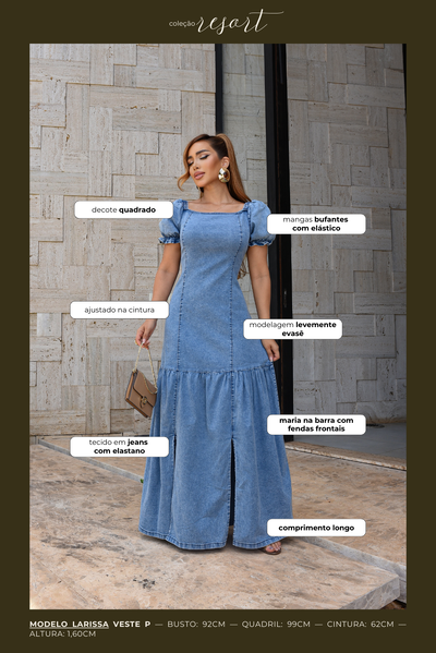 FotoVestido Jeans Longo Michele