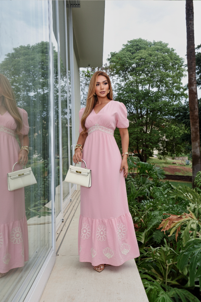 Foto Vestido Bordado Fiorella