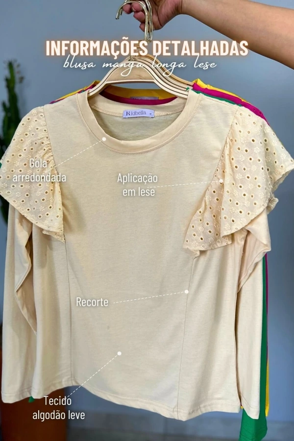 Blusa Manga longa Lese
