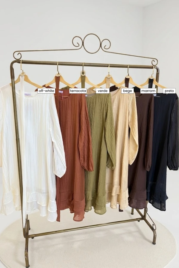 Vestido Babados Tereza