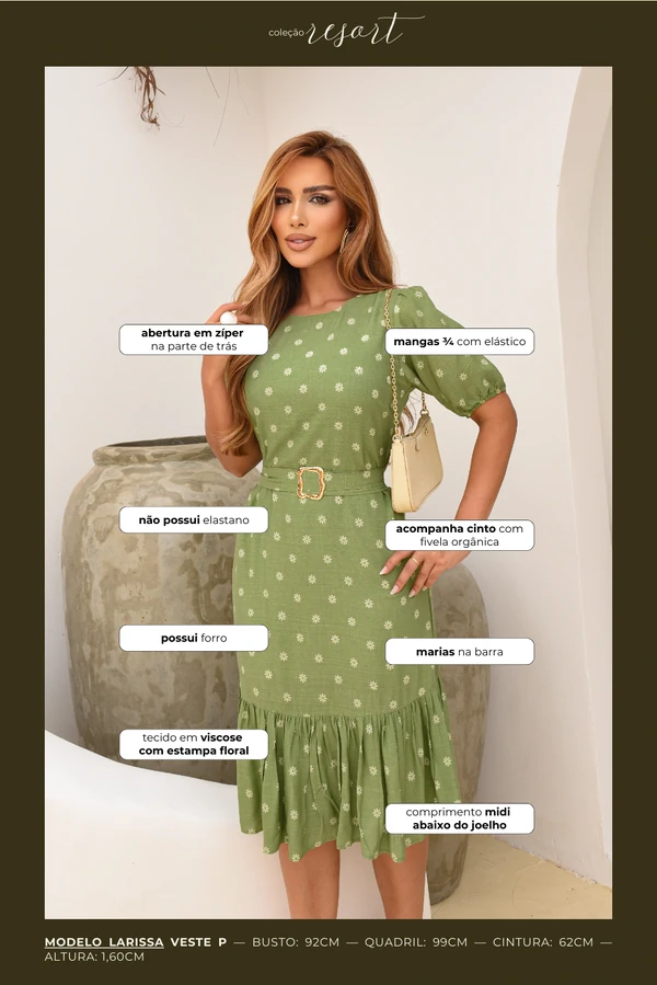 Vestido Flores Amelie