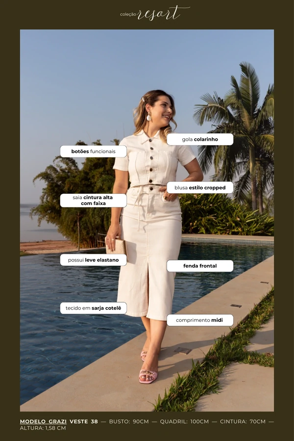 Conjunto Cotele Off White