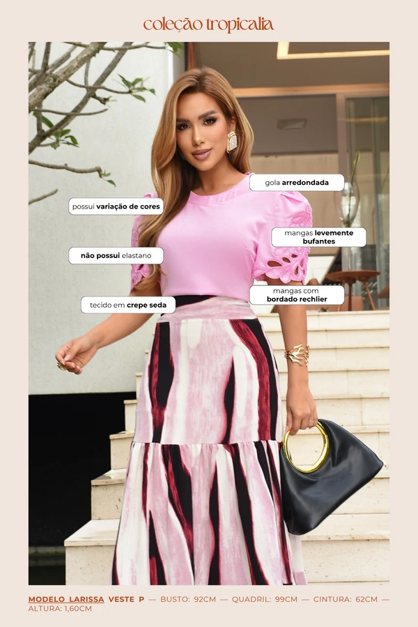 Blusa Bordada Rosana