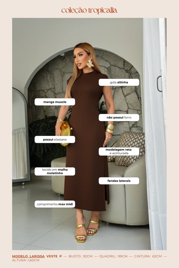 Vestido Malha Adele