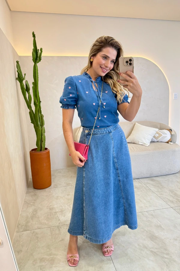 Transpassada + Blusa jeans