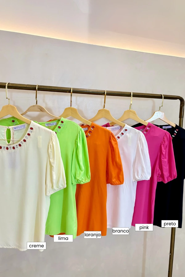 Blusa Pedraria Jade