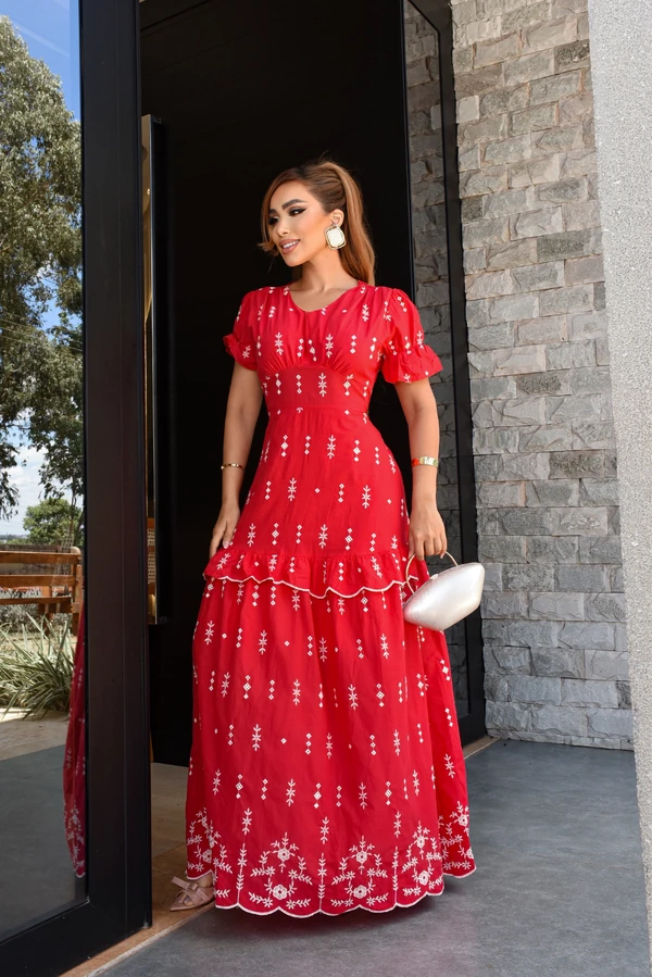 Vestido Longo Celeste