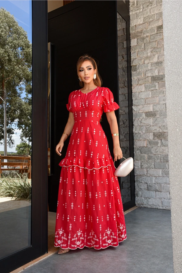 Vestido Longo Celeste