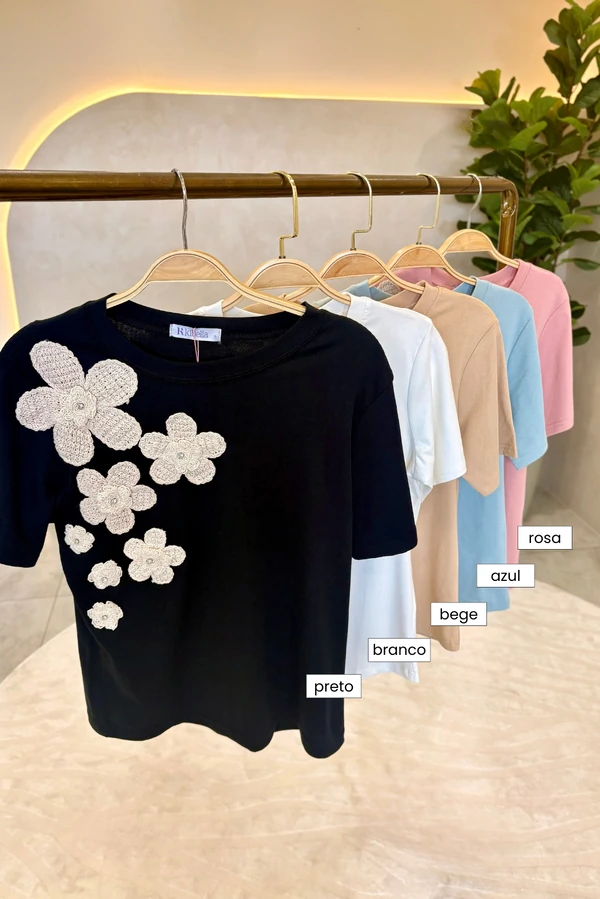 Blusa Crochê Flor