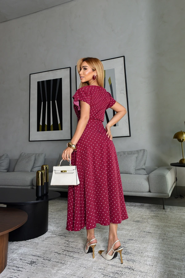 Conjunto Poa Vinho Adriana