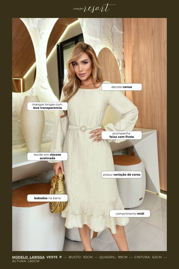 Vestido Babados Tereza