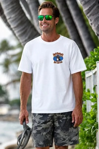 Camiseta Surfwear Buck Necked´s Branca