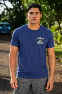 Camiseta Estonada Surfwear Bad Ass Ahi-Ale Azul