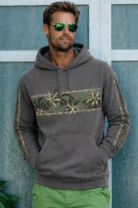 Moletom Canguru Estonado Surfwear Rainforest