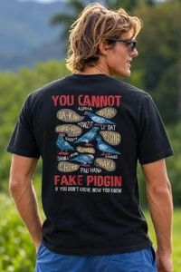 Camiseta Surfwear Fake Pidgin Preta