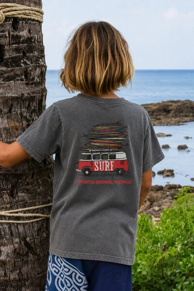 Foto Camiseta Infantil Estonada Surf Kombi