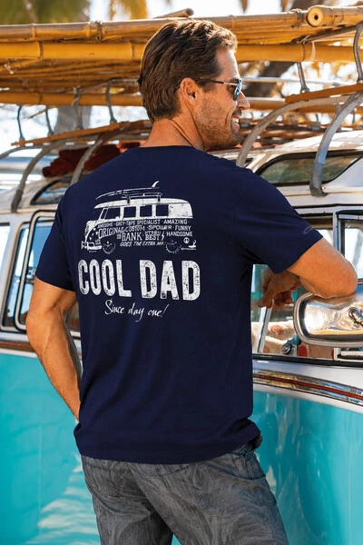 Foto Camiseta Estonada Surfwear Dad Marinho