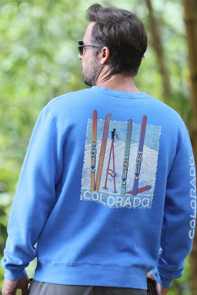 Foto Moletom Crewneck Estonado Vail Skis