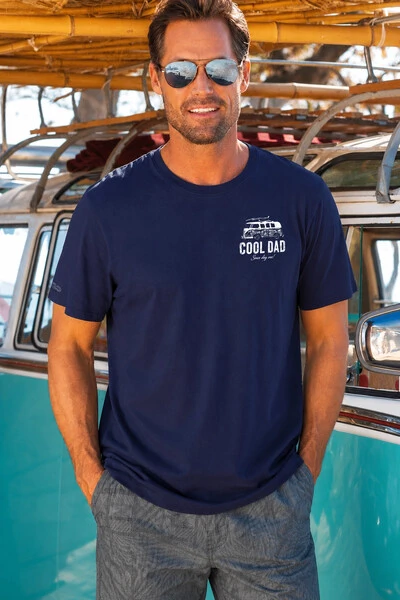 Foto Camiseta Estonada Surfwear Dad Marinho