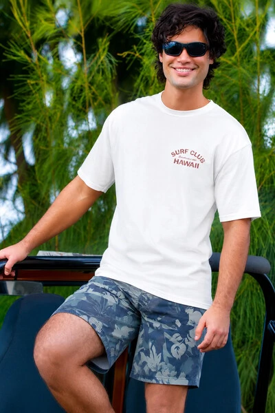 Foto Camiseta Surfwear Hawaii Surf Club Branca