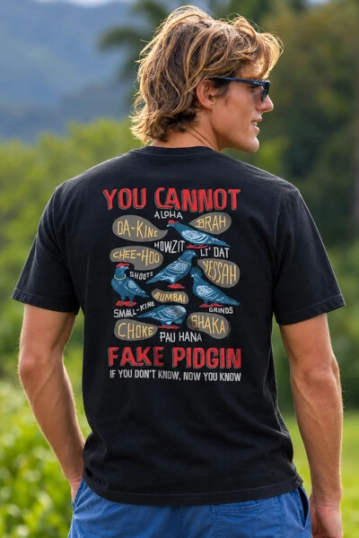 Foto Camiseta Surfwear Fake Pidgin Preta