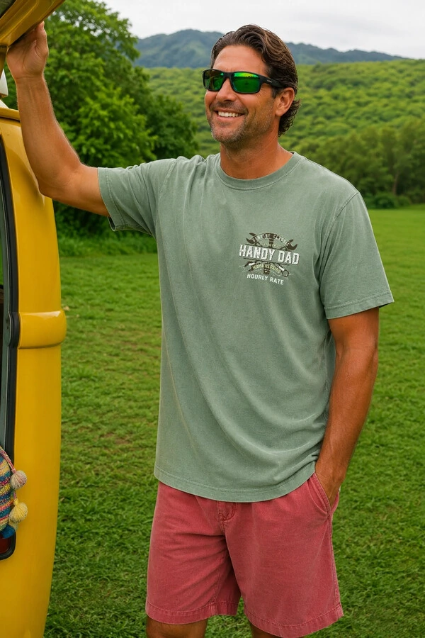 Camiseta Estonada Surfwear Handy Dad Verde