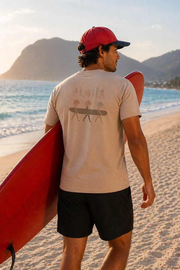 Camiseta Estonada Surfwear Aloha