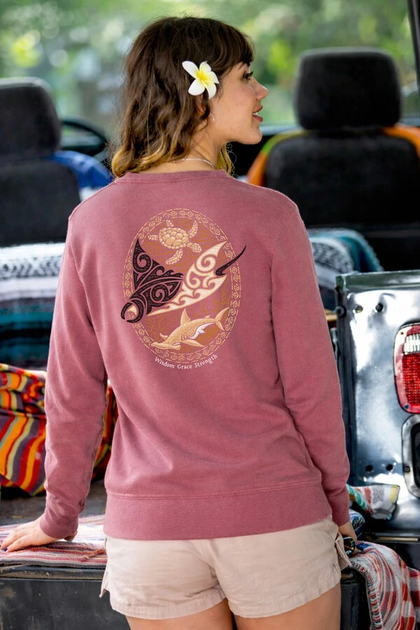 Moletom Crewneck Estonado Tribal Manta
