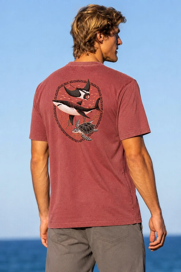 Camiseta Estonada Surfwear Manõ Sea King