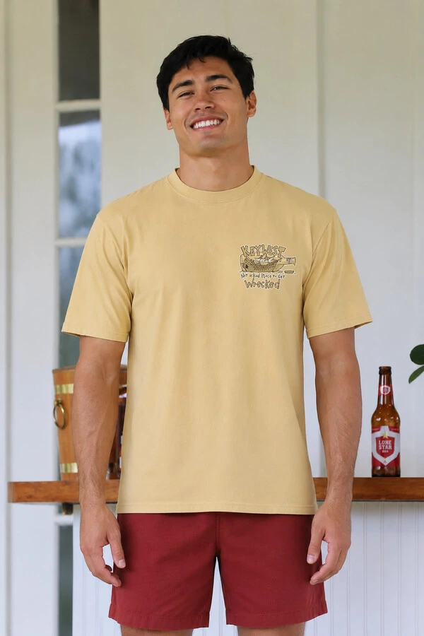 Camiseta Estonada Surfwear Key West Wrecked