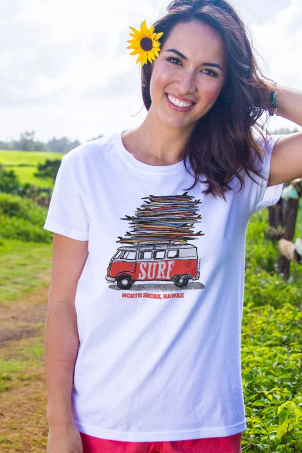 Babylook Feminina Surf Kombi
