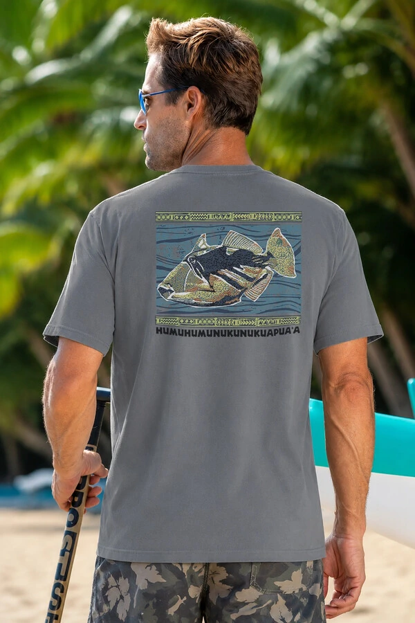 Camiseta Estonada Surfwear Humu Humu Cinza