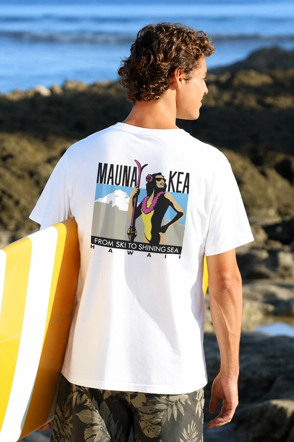 Camiseta Surfwear Mauna Kea Branca