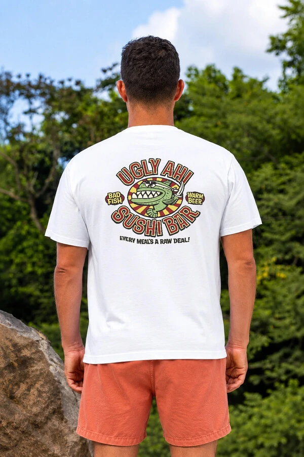 Camiseta Surfwear Ugly Ahh Branca