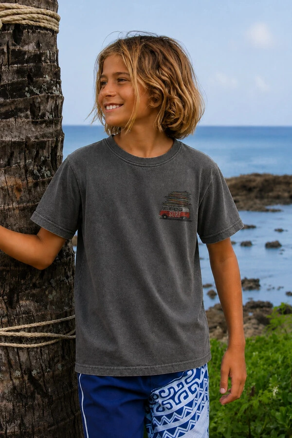 Camiseta Infantil Estonada Surf Kombi