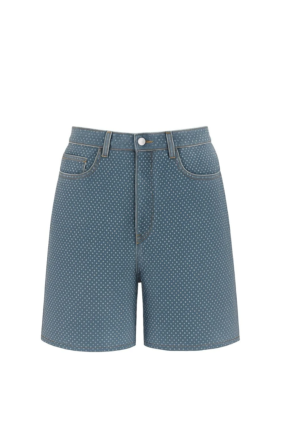 FotoBermuda jeans com strass Kwi