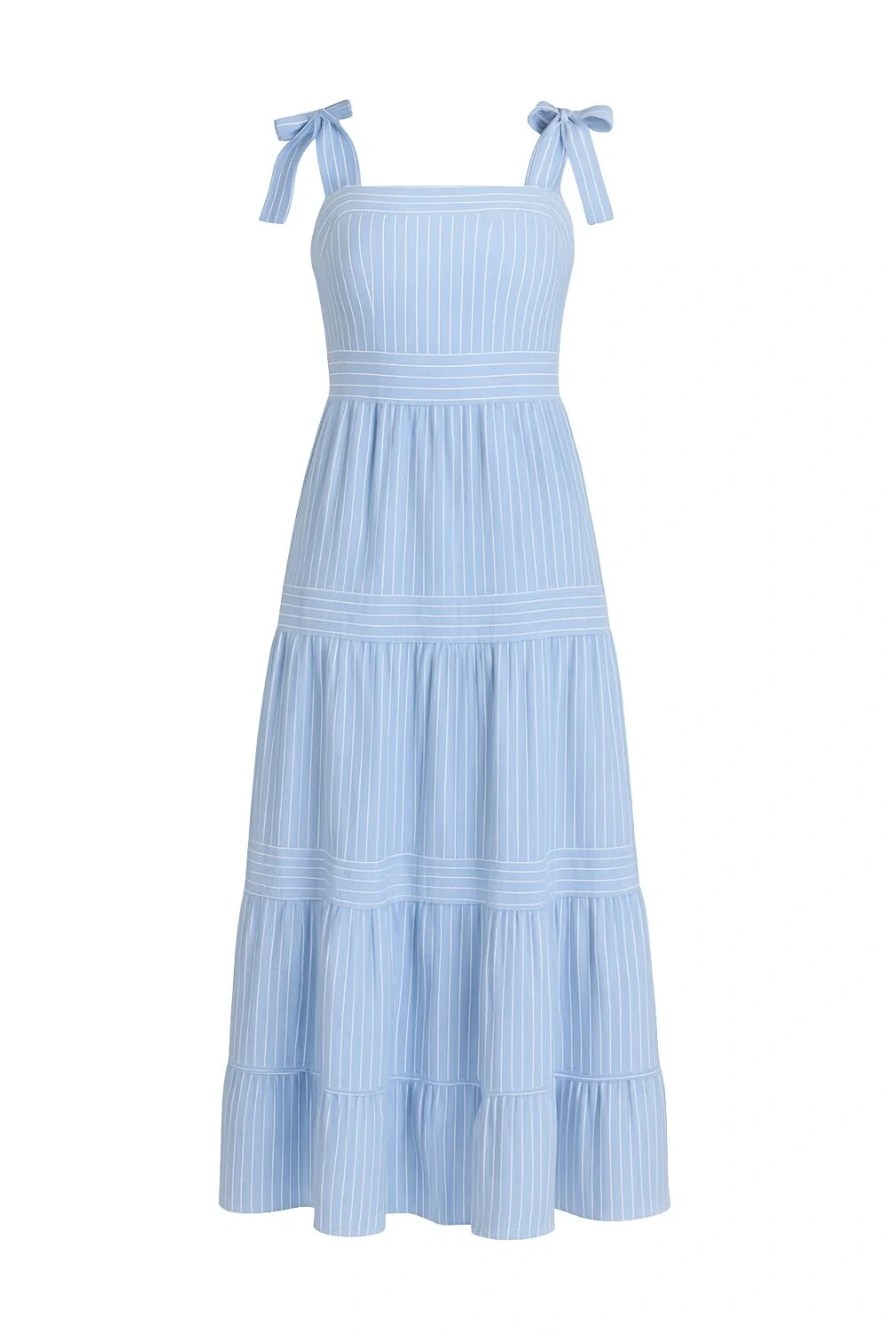 FotoVestido midi listrado Kwi