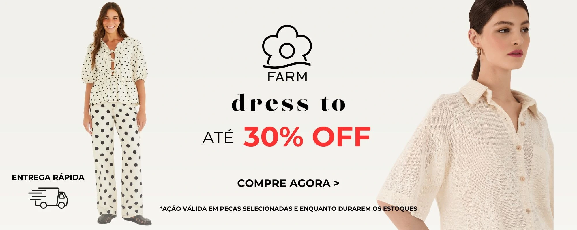 Farm e Dress até 30%OFF