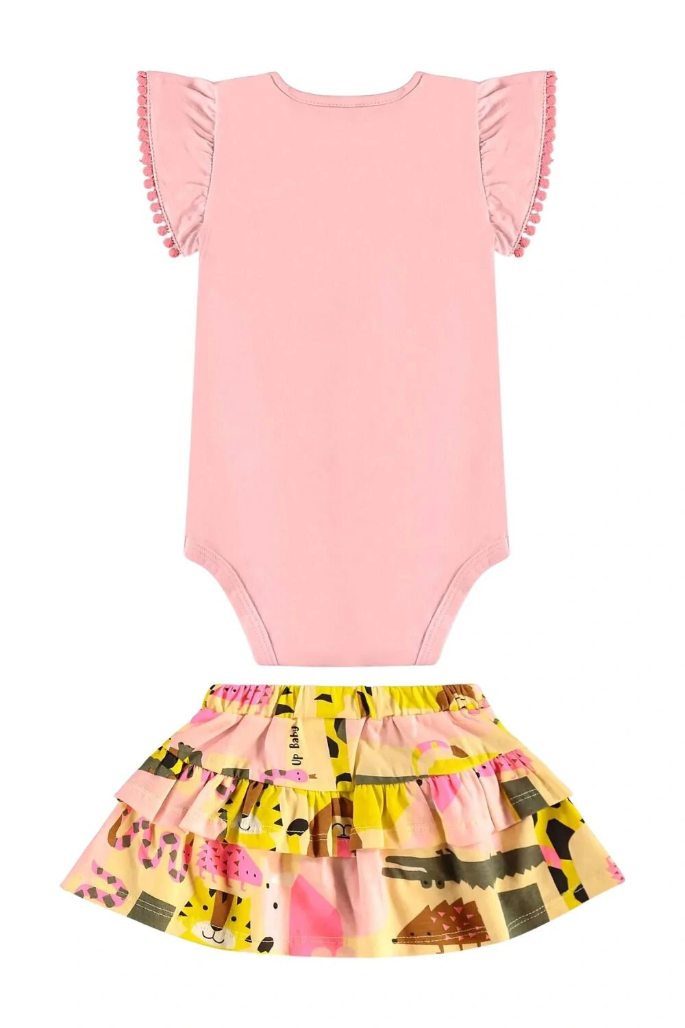 FotoConjunto body e saia em meia malha Up Baby
